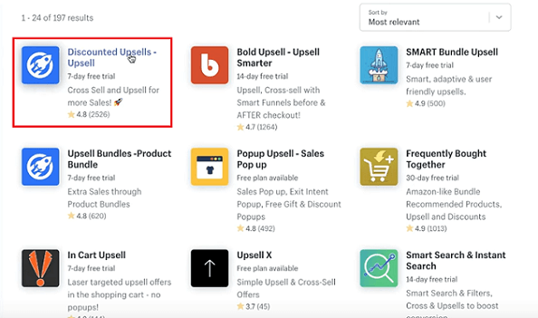 用于在Shopify应用商店中推动销售的应用程序