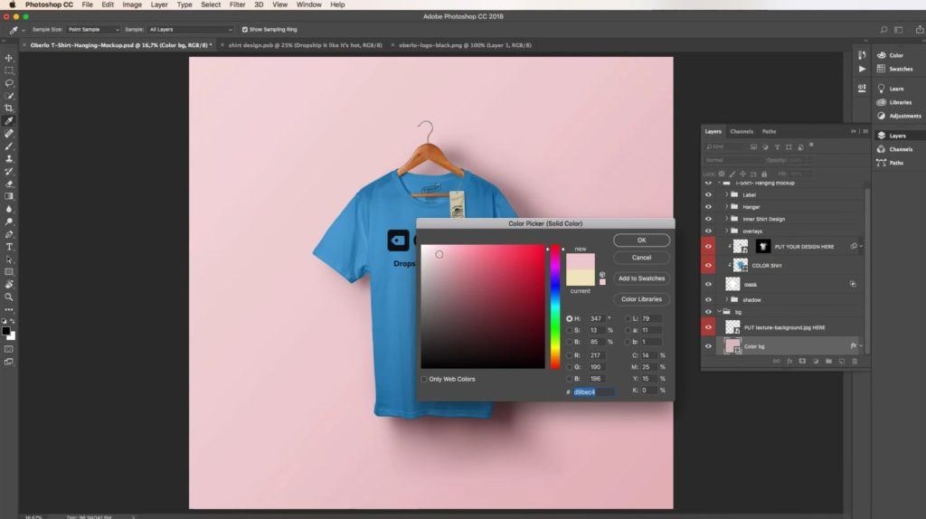 在photoshop中改变背景