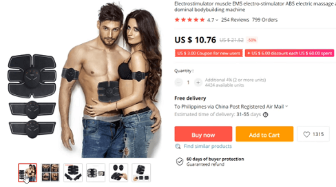 由于无法在Facebook广告上发布前后照片,ab模拟器很难销售