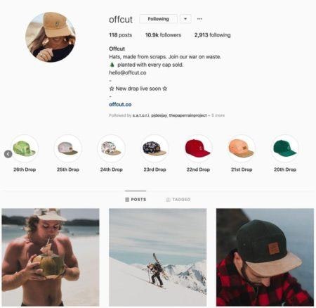 Offcut's Instagram marketing tactics