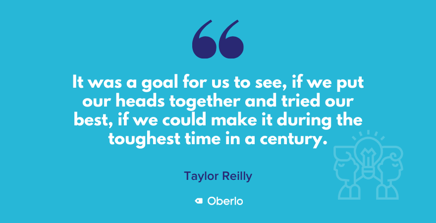 Taylor on his dropshipping goal amid covid