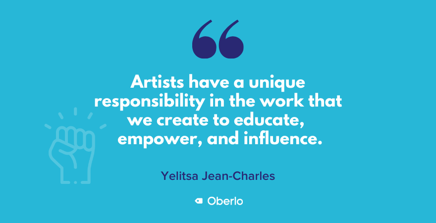 在叶利萨看来,这是艺术家的责任