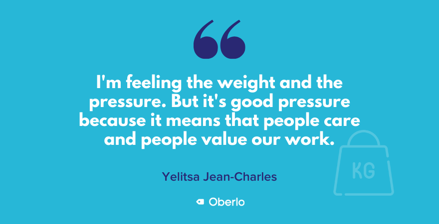 叶利萨说,有压力是件好事