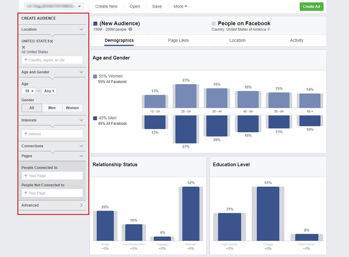 进入种子用户的Facebook用户洞察