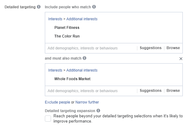 详细的Facebook广告扩张目标