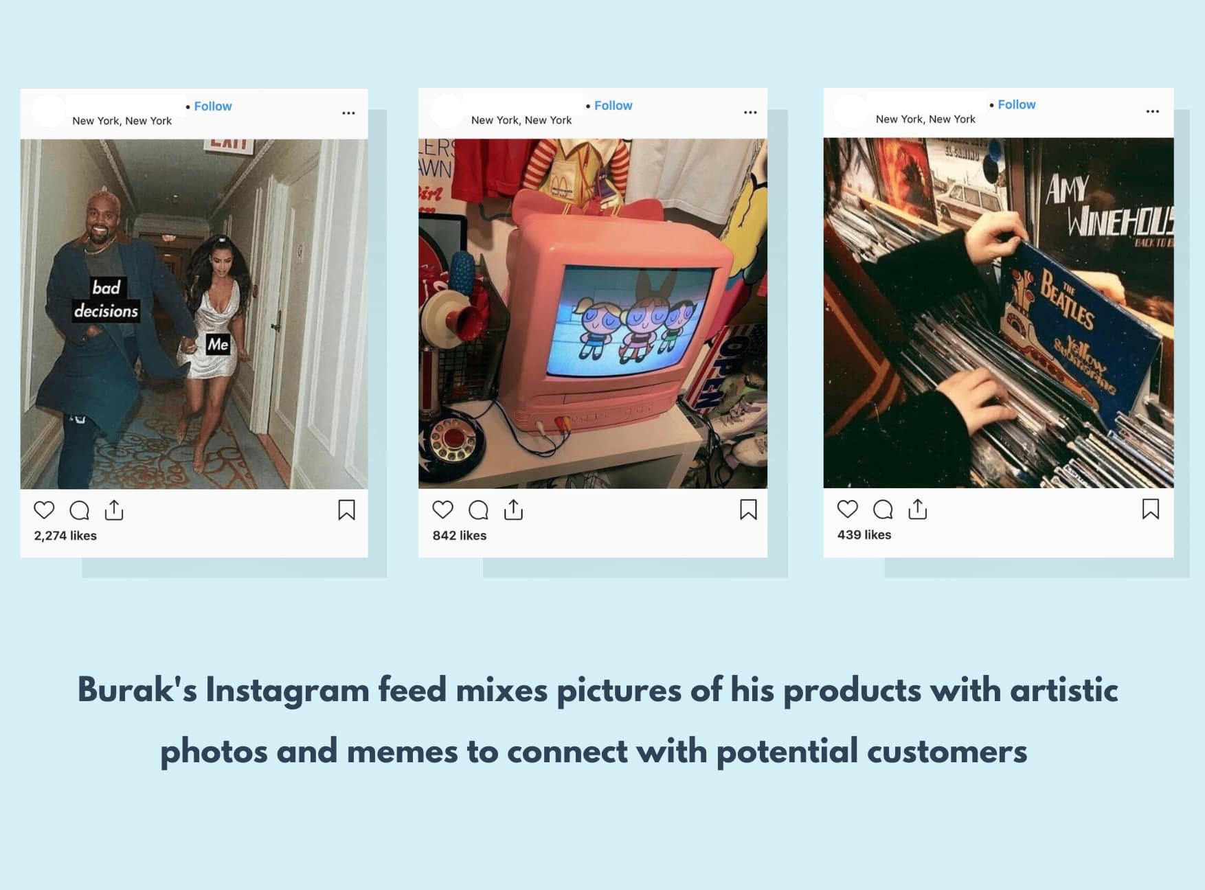 instagram上成功帖子的例子