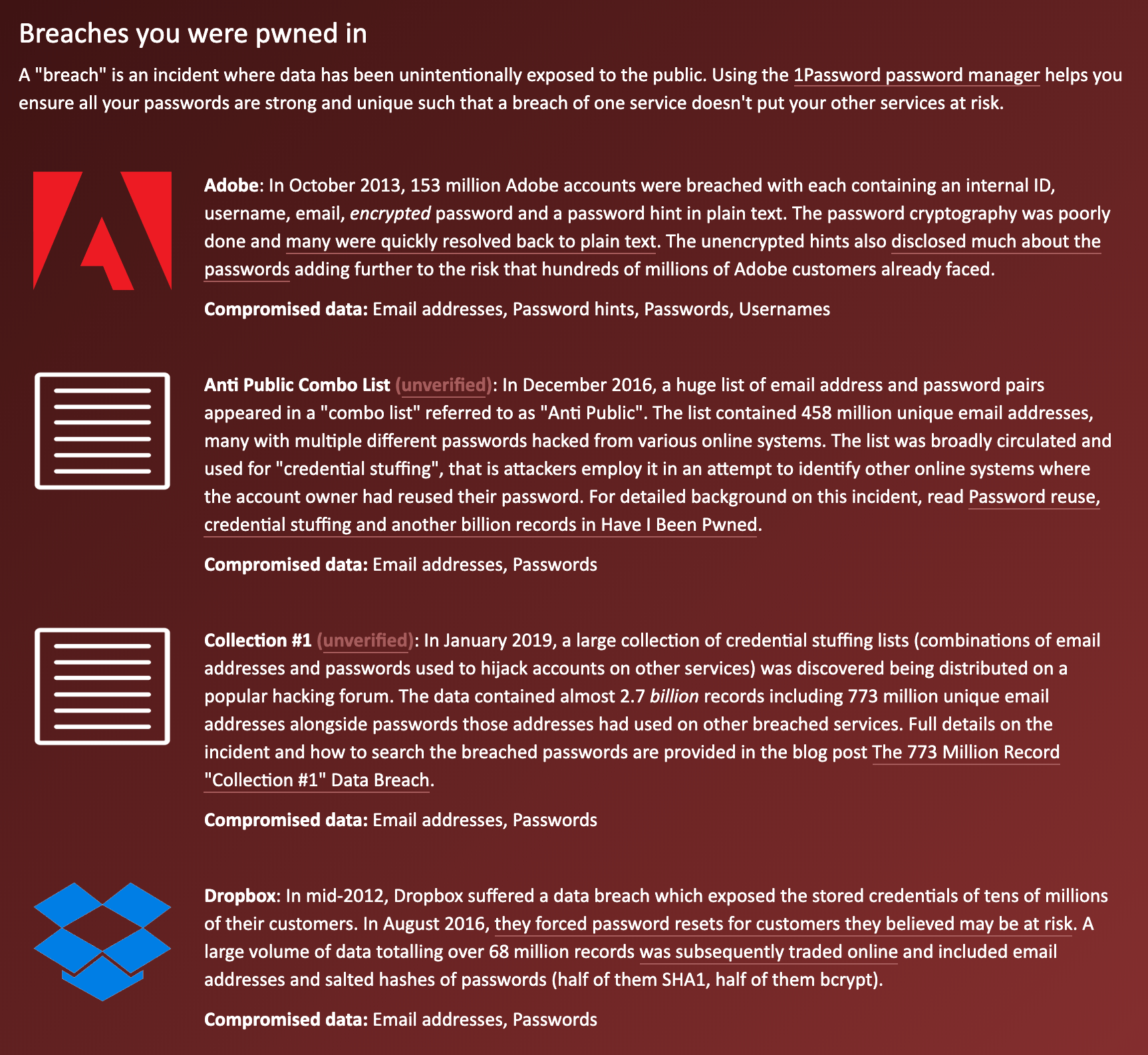 数据泄露密码管理器