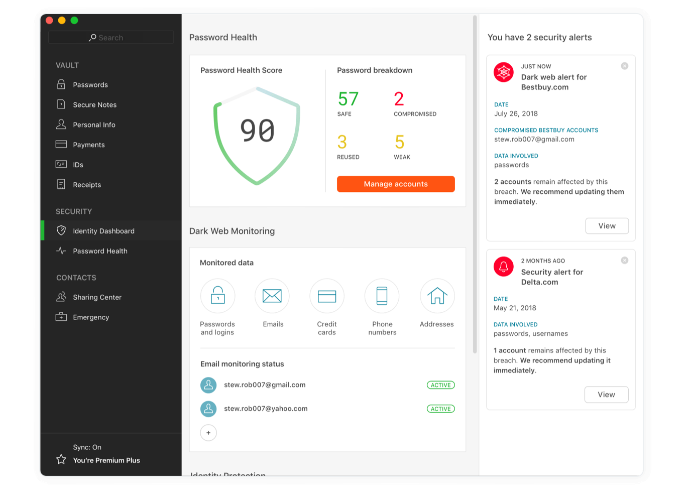 Dashlane密码管理器