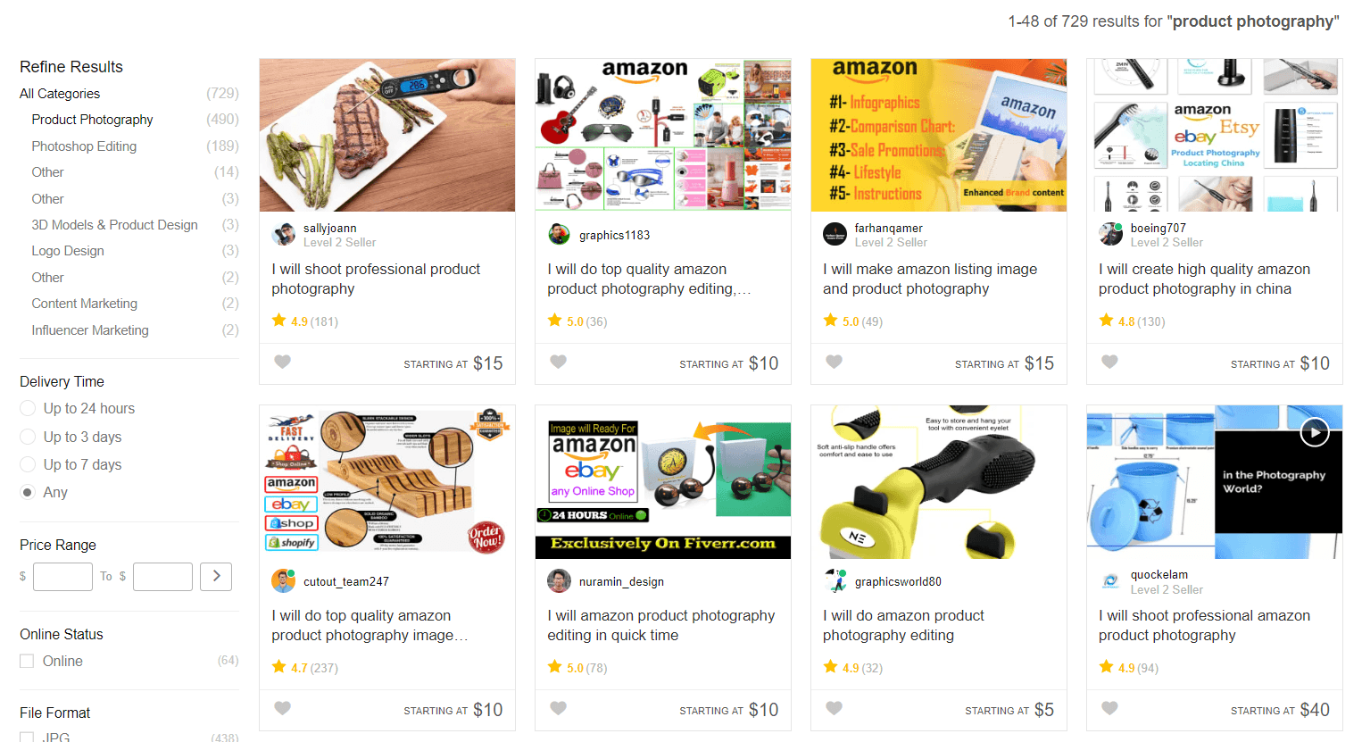 雇佣一个产品形象的自由职业者