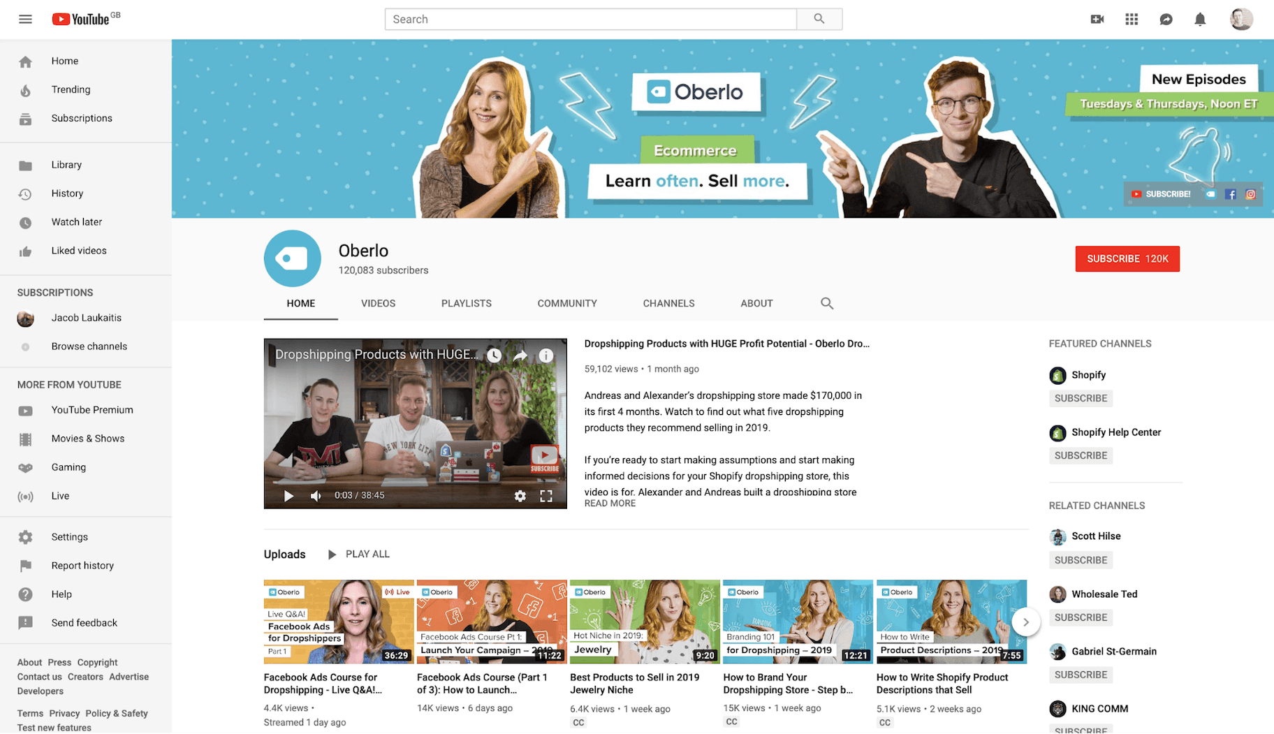 YouTube社交媒体网站