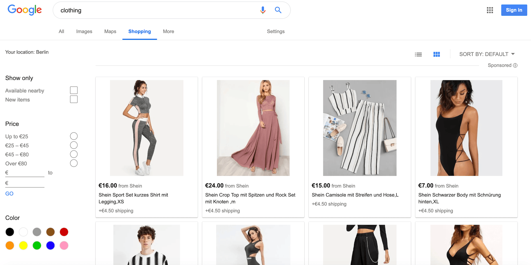 谷歌购物价格比较网站