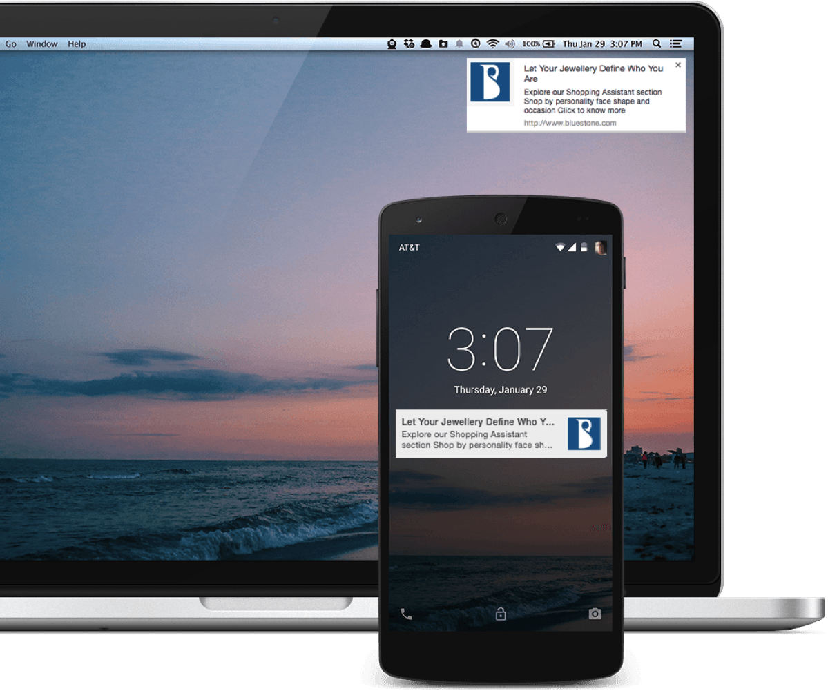 手机和桌面推送通知