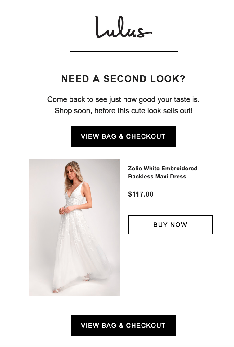 废弃购物车电子邮件