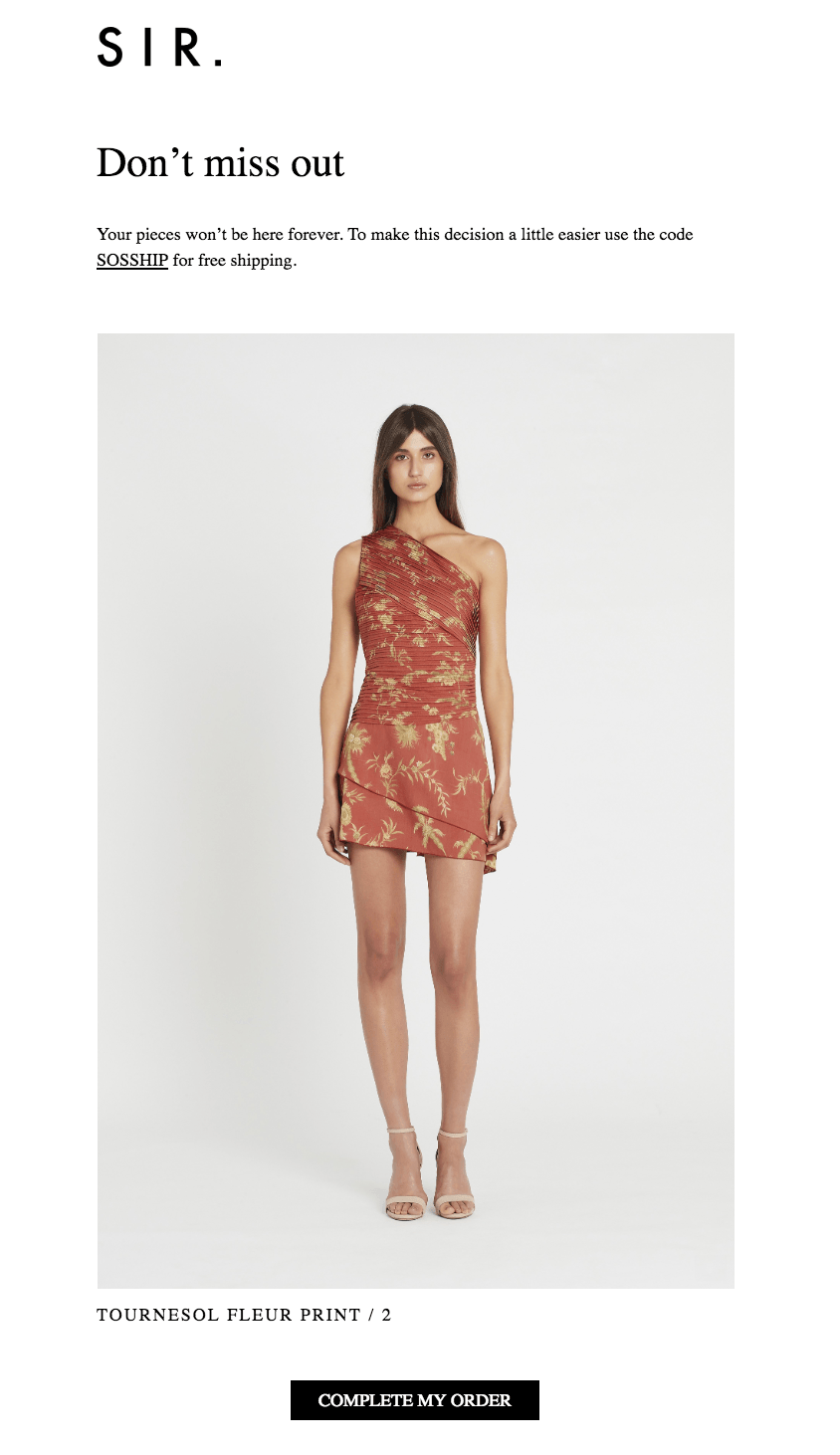 废弃购物车电子邮件