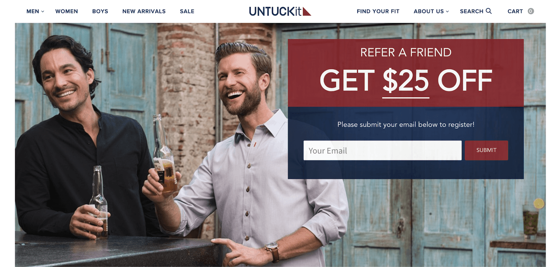 Untuckit推荐计划