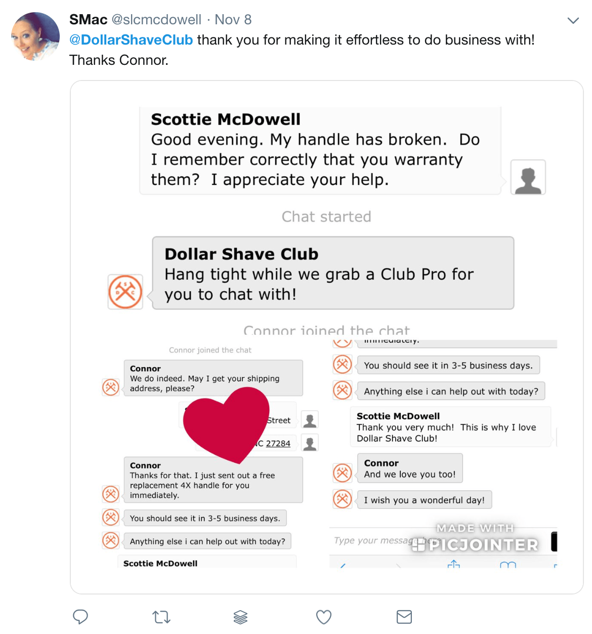 Dollar Shave Club客户服务部