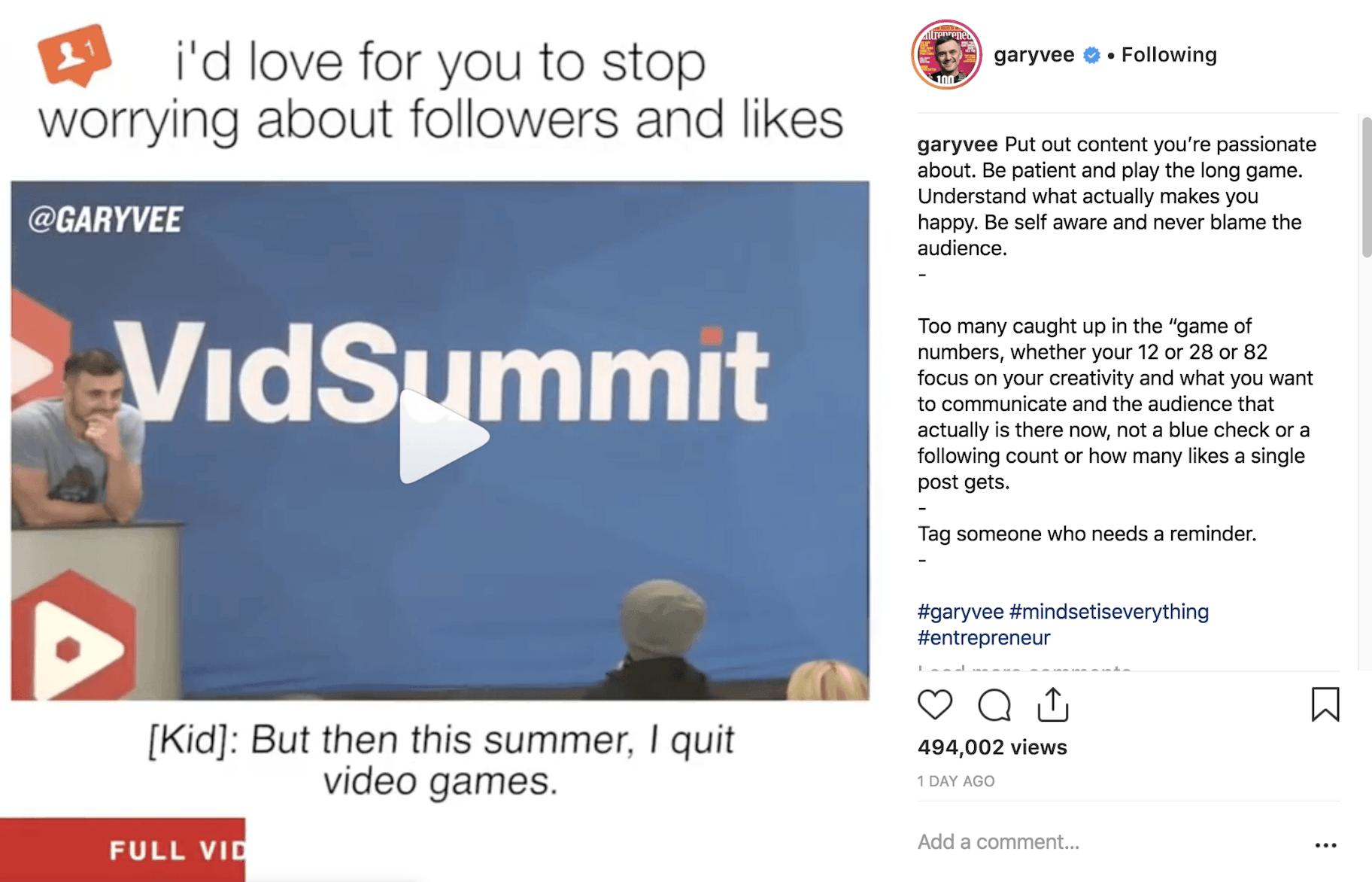 Garyvee Instagram帖子