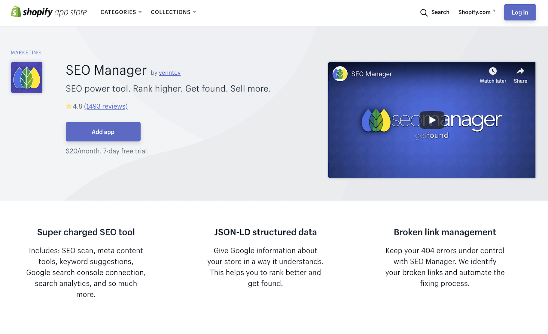 Shopify SEO App: SEO Manager