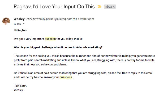 Autoresponder内容漏斗