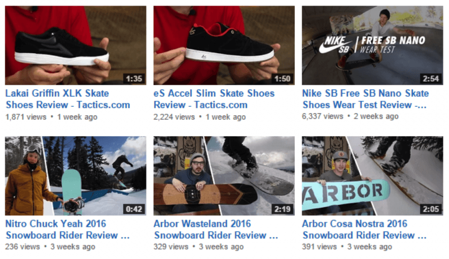 YouTube上的产品评论