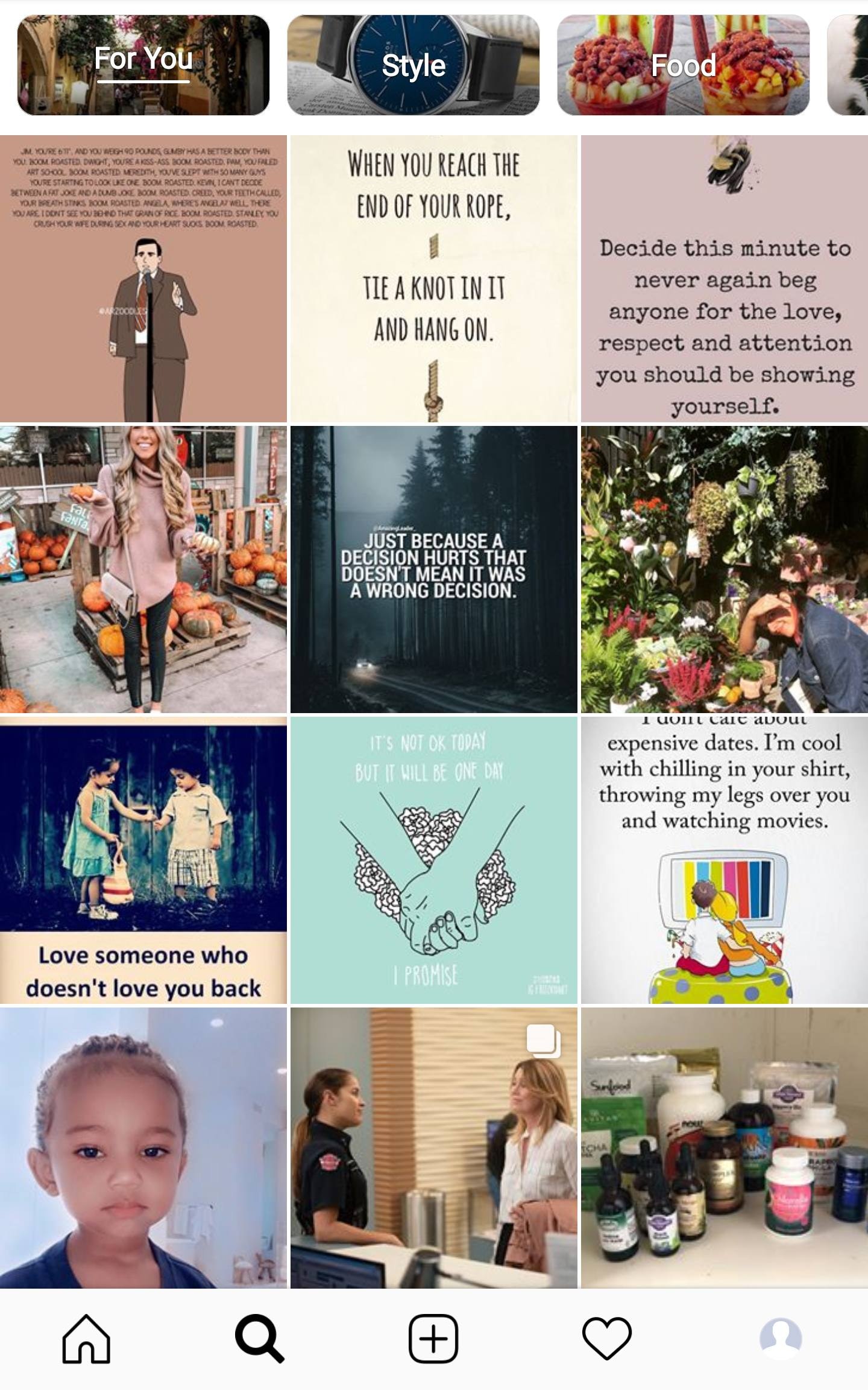 Instagram Search Explore