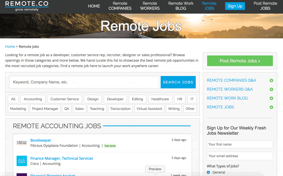 远程工作自由职业者