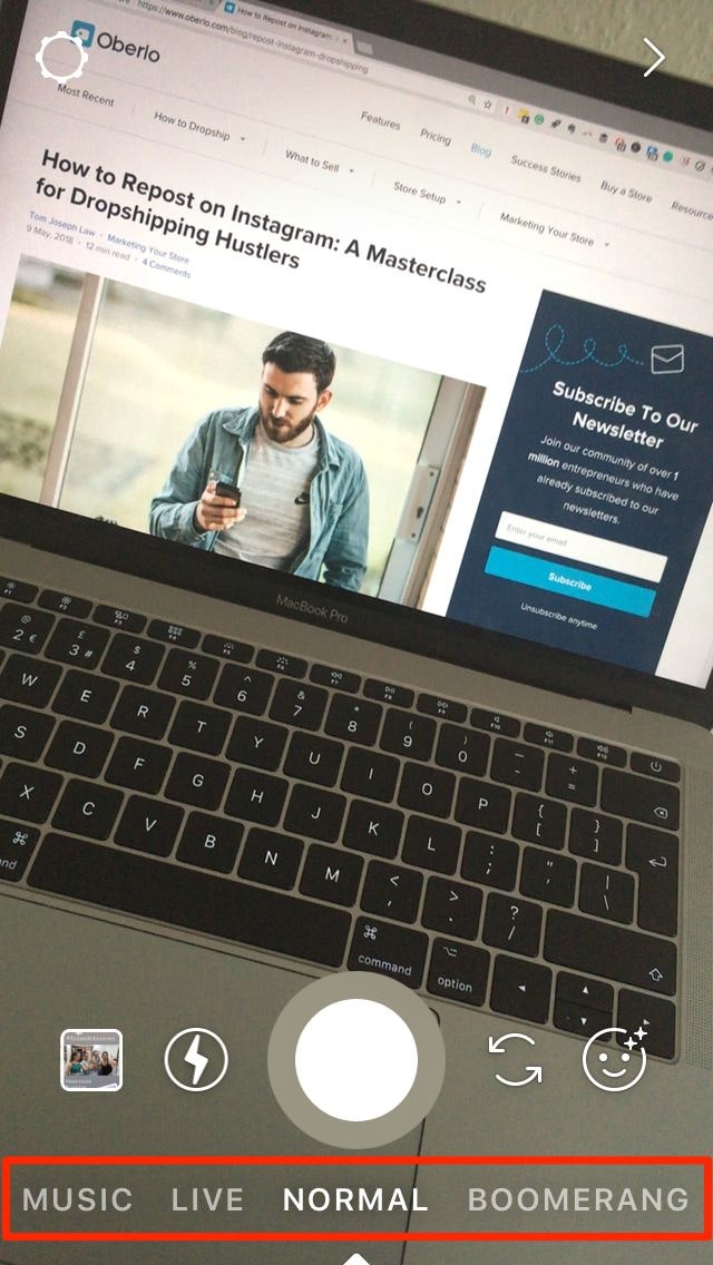 Instagram故事类型