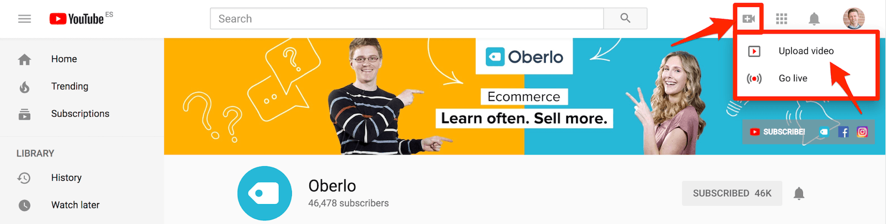 上传YouTube广告视频