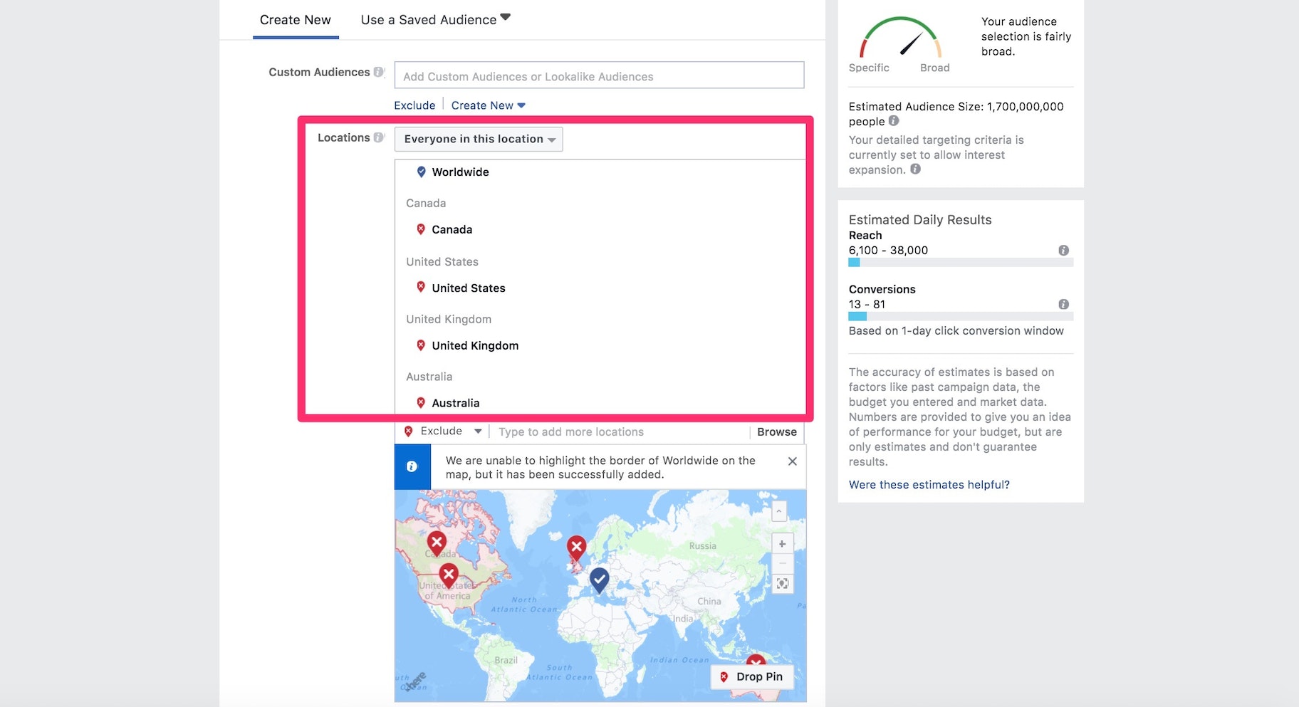 Facebook广告经验