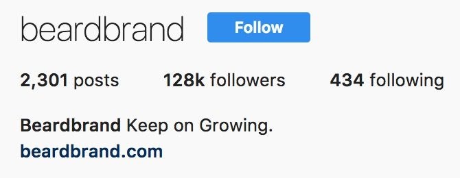 Beardbrand Instagram品牌