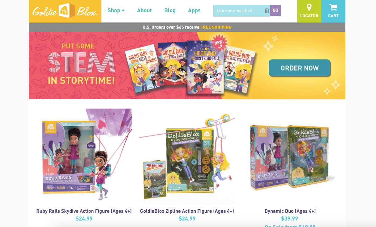 Goldieblox推荐营销