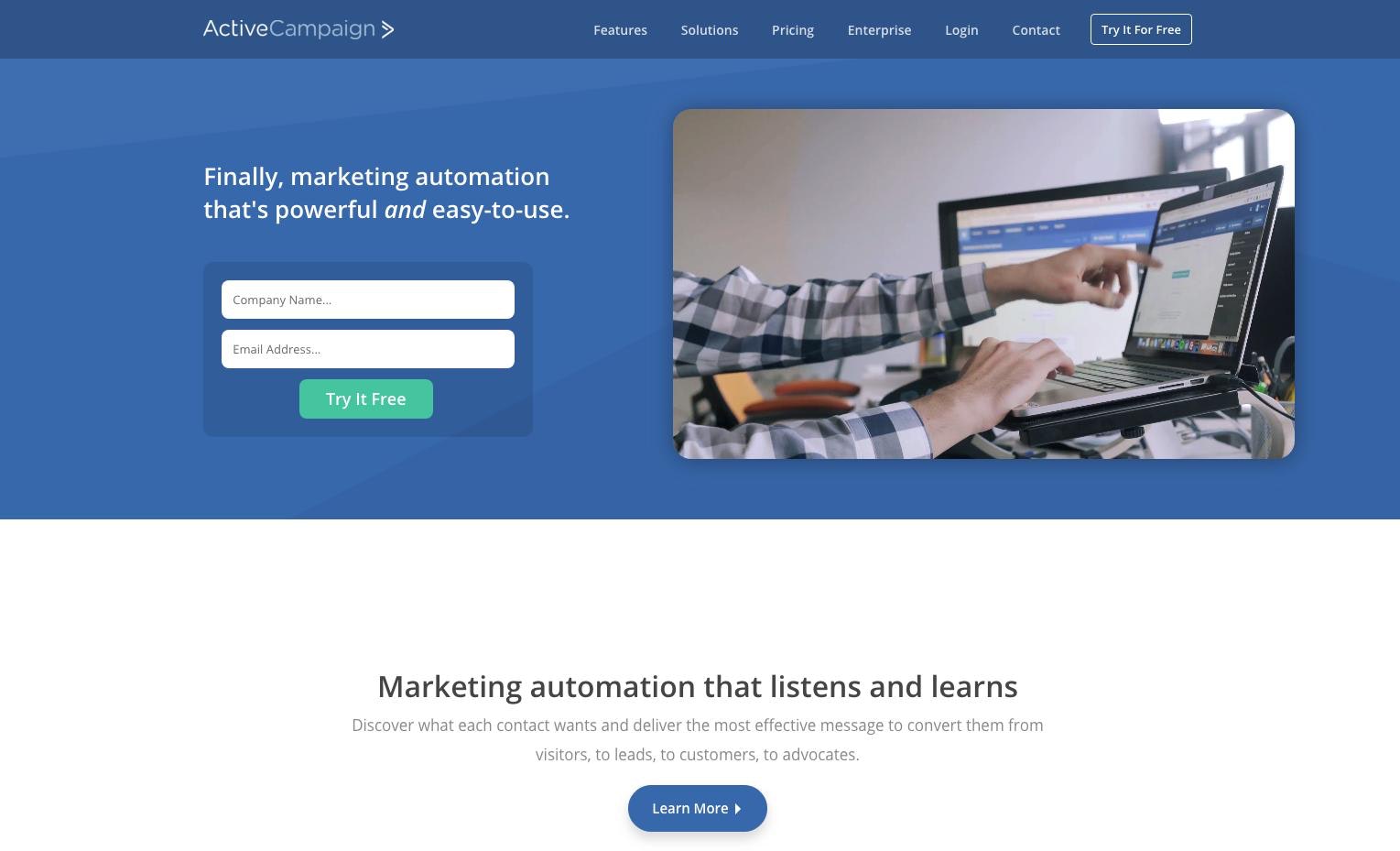Top email marketing platform: ActiveCampaign
