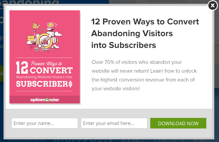 用内容提供退出意图层