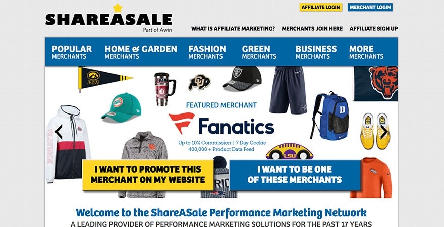 shareale:联盟营销计划提供商