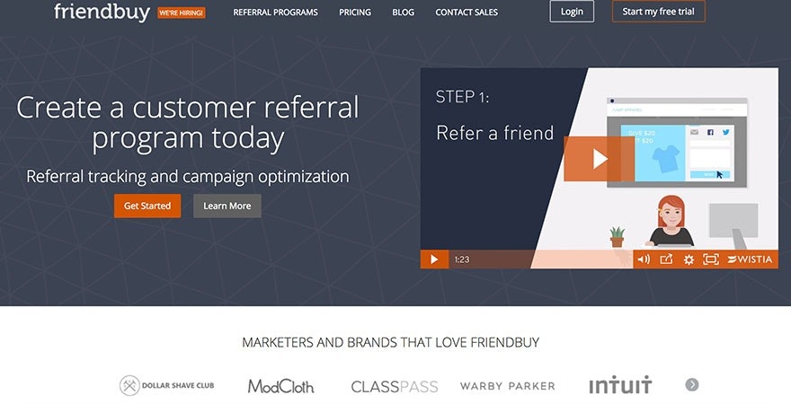 FriendBuy:客户推荐计划