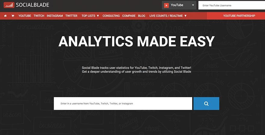 YouTube - Social Blade