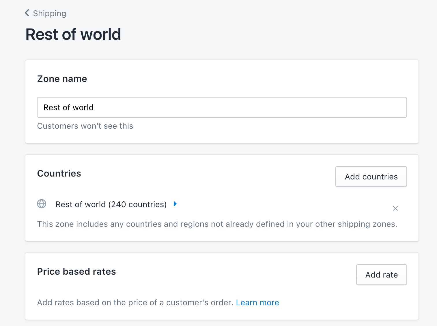 基于价格的运费