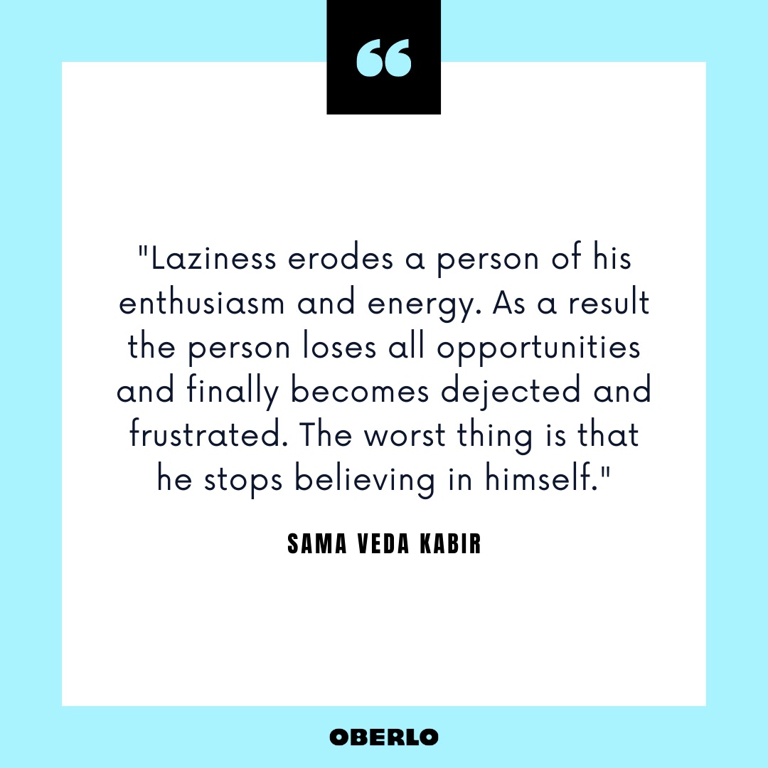 如何停止懒惰和缺乏动力:引用萨马吠陀卡比尔