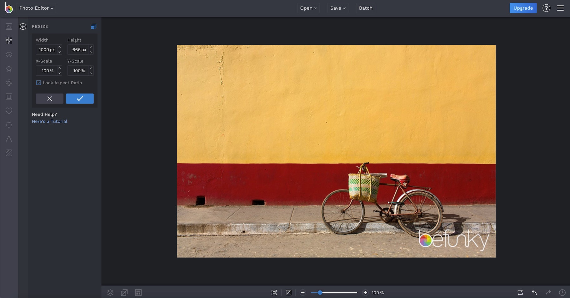 Befunky图像调整器