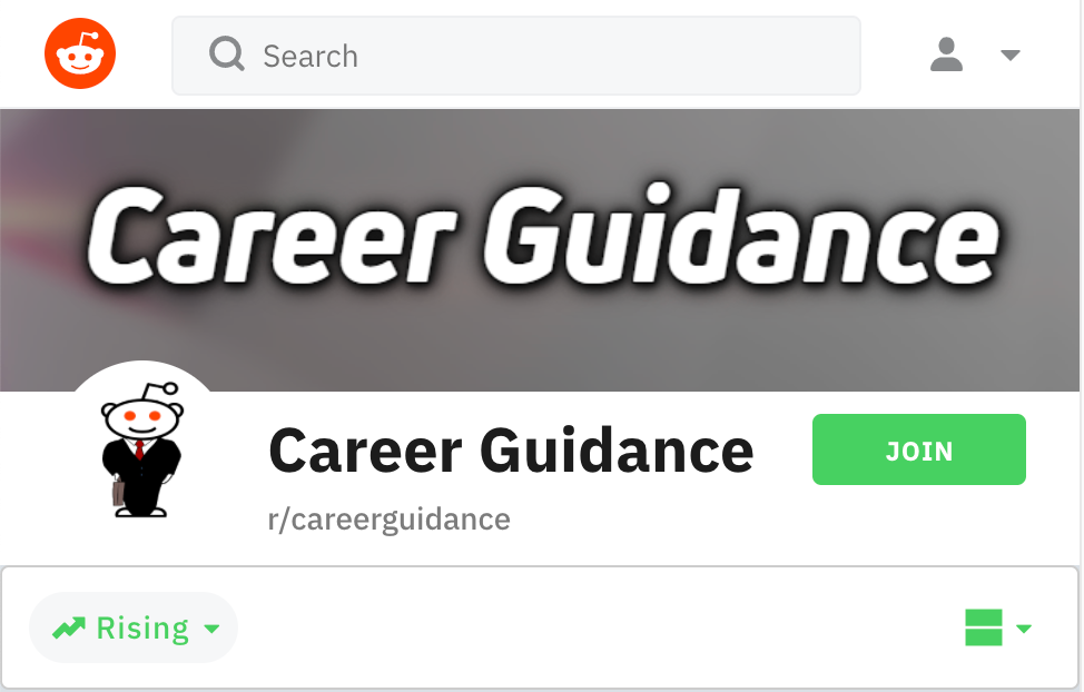 职业转变:Reddit群组