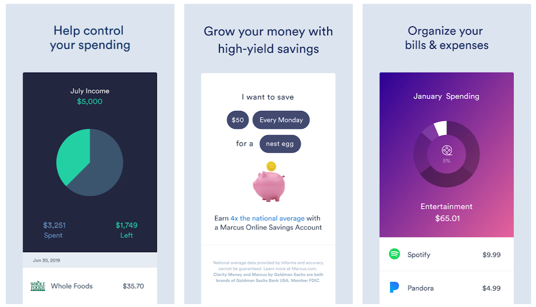 每月预算应用程序清晰度钱