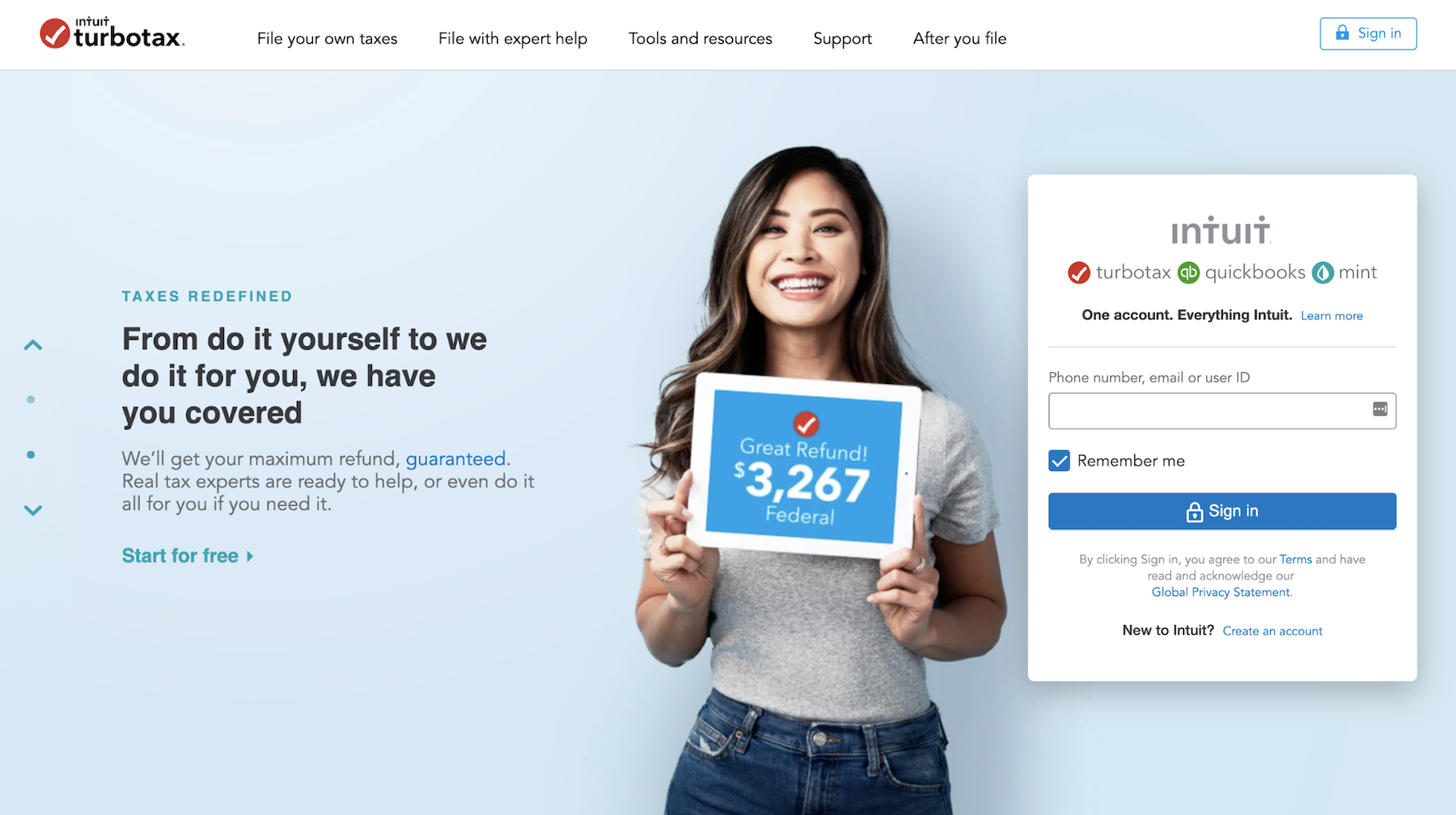 税务程序:TurboTax