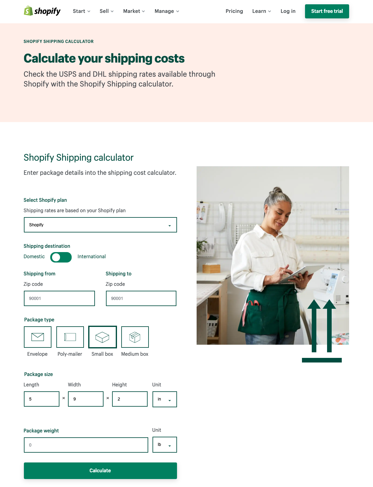 如何计算电子商务的运输费用:Shopify的运输计算器