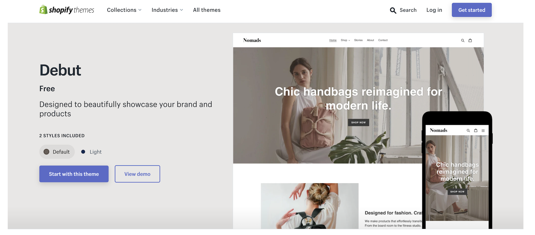 免费shopify主题2021