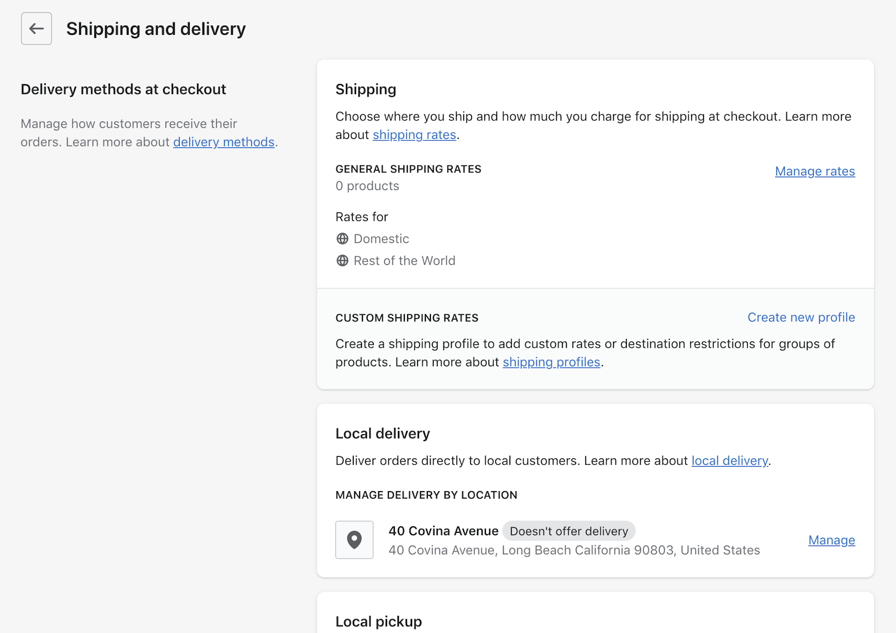 Shopify指南:运输