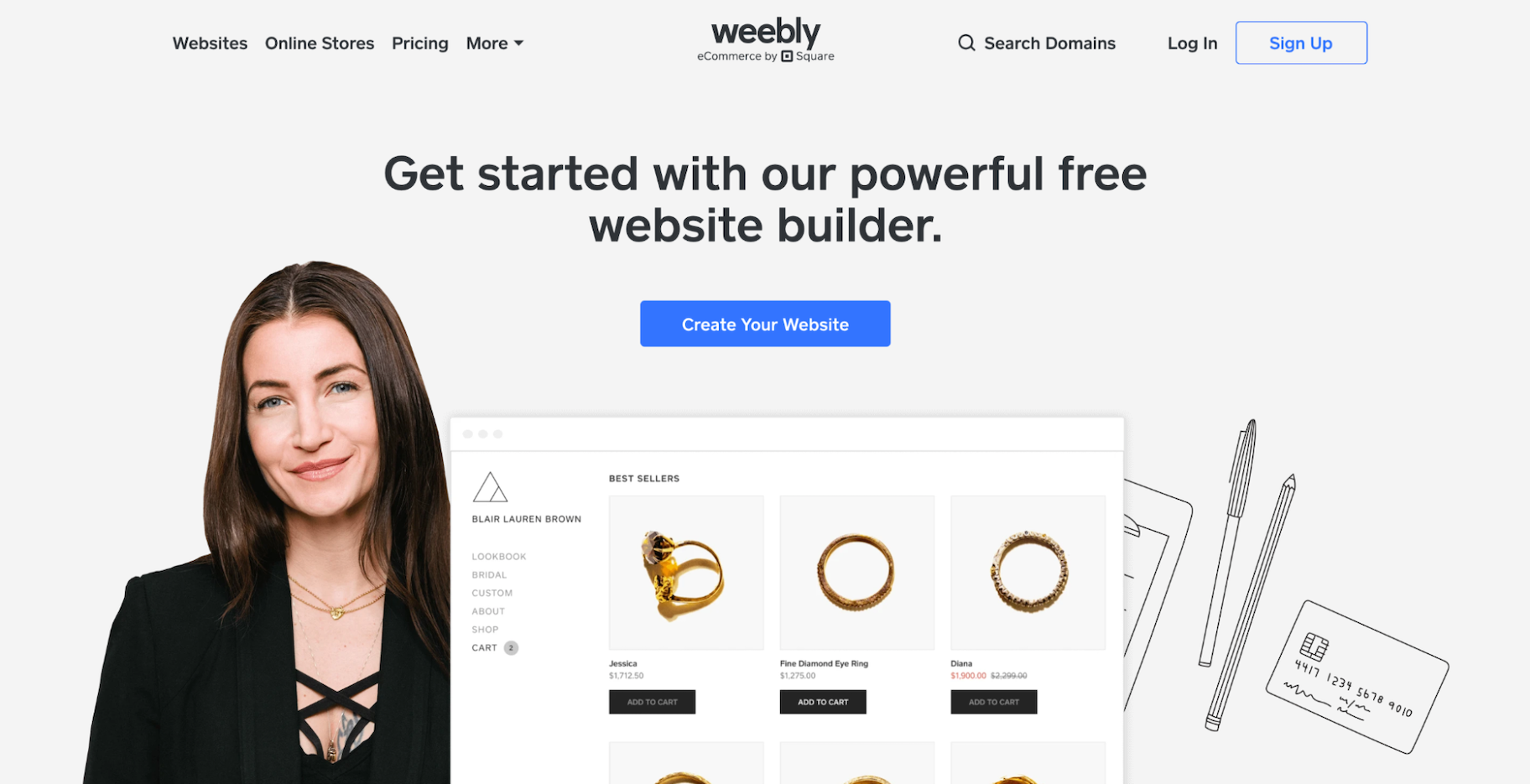 Wix替代品免费:Weebly