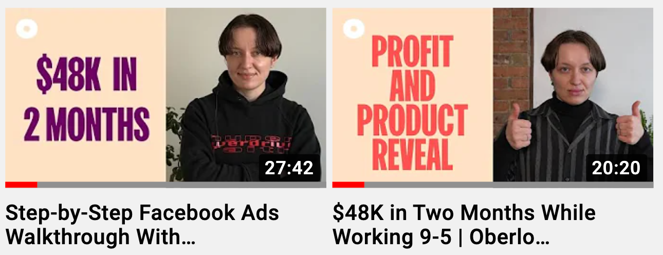 Oberlo YouTube缩略图模板