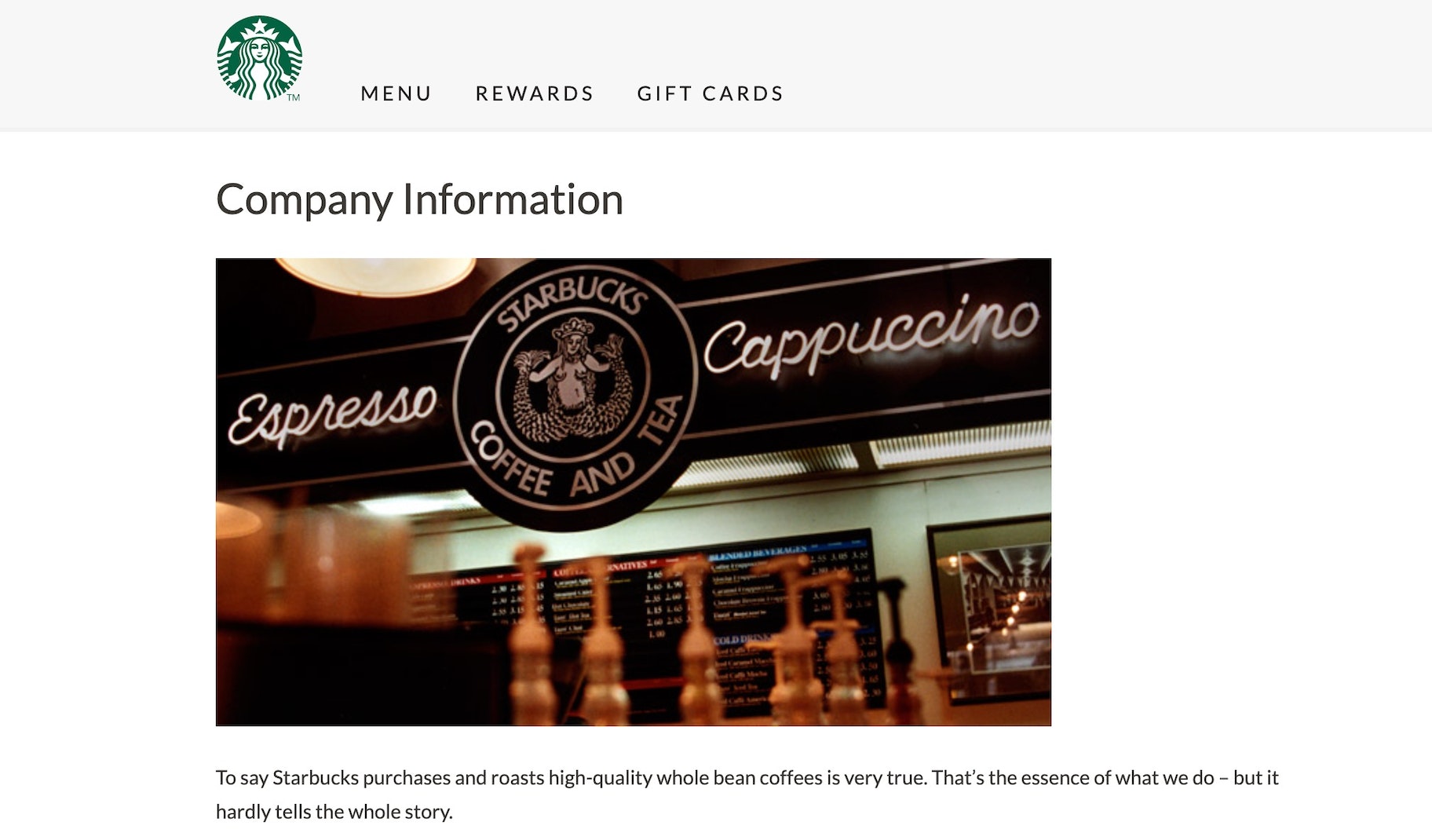 星巴克的愿景宣言