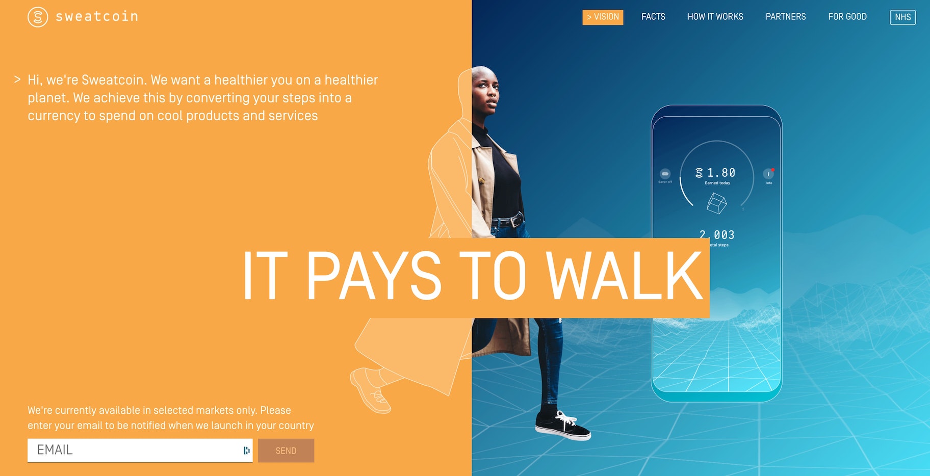 步行获得报酬:汗币