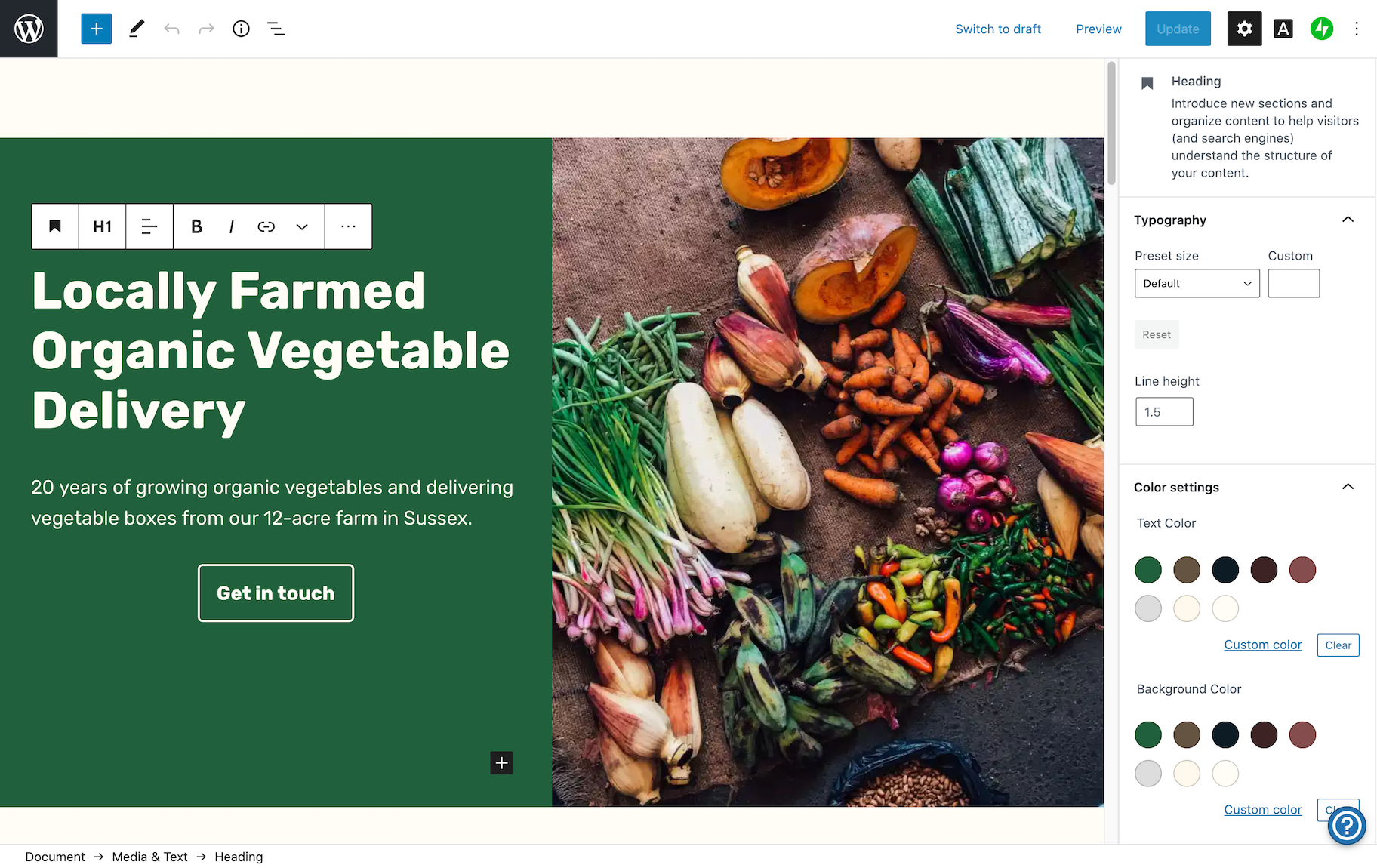 小型企业定制网站:WordPress